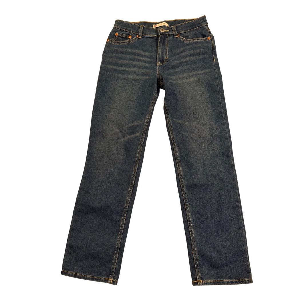 Levis Low Pro Jeans Dark Wash Straight Leg Denim Blue 10 REG D525-M10